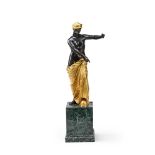 AFTER THE ANTIQUE, A PATINATED AND GILT BRONZE FIGURE OF VENUS OF CAPUA, 19TH CENTURY