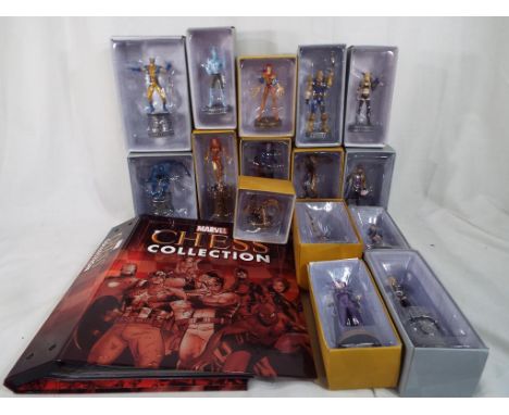 Marvel - fifteen Marvel chess pieces manufactured by Eaglemoss to include Magik, The Brood, Lady Death Strike, Emma Frost, Ga