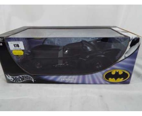 Batman - a rare Batman diecast Batmobile 1:18 scale by Hot Wheels No. B6046, mint in box