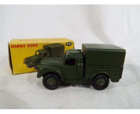 A Dinky 641 army one ton truck in repro box