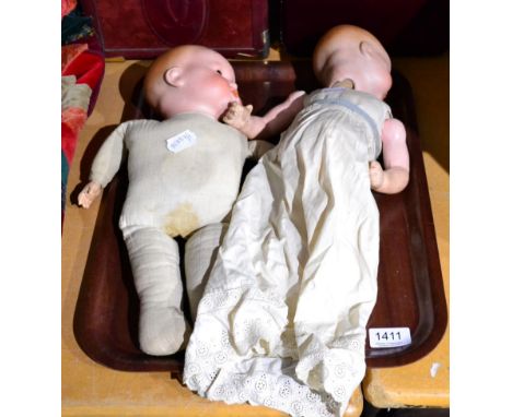 Armand Marseille, 'My Dream Baby', bisque head sleeping baby doll, marked A.M. Germany  341/3½ K, composition body and limbs,