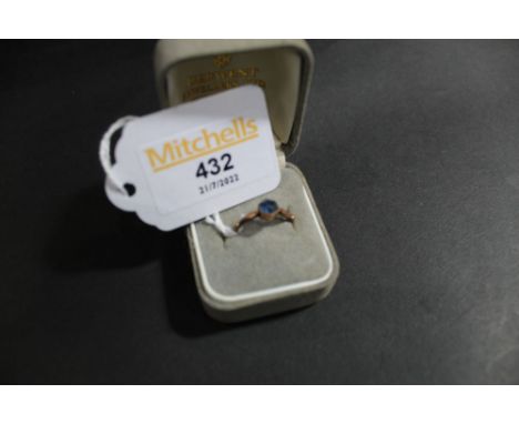 9 ct gold ring, size K