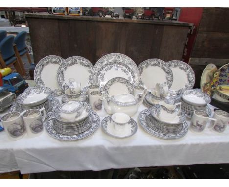 A large Spode 'Delaware Rural' pattern tea and dinner service