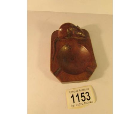 A 'Mouseman' ashtray