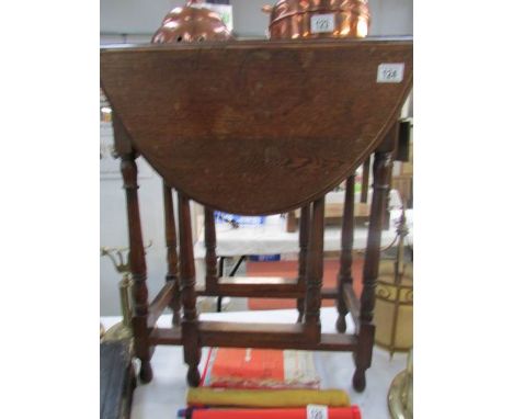 A small gate leg table