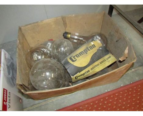 A quantity of industrial light bulbs