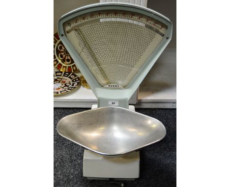 A set of vintage Avery grocer's scales.