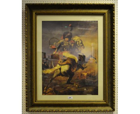 Militaria - prints, Duke of Wellington - Battle of Waterloo; Nelson on Victory; Scotch Guards; Charge of the Light Brigade et