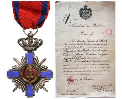Knight's Cross, 1st Model, Military. Breast Badge, 64x44 mm, Silver, both sides enameled original suspension ring and ribbon,