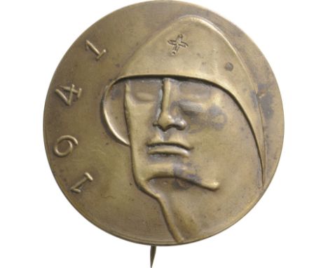 Breast Badge, 42 mm, Bronze, vertical pin on the back. M.S.B.R 664. I-
