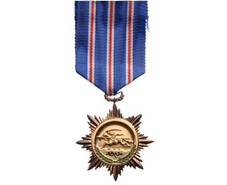 Knight`s Cross, 3rd Class. Breast Badge, 40 mm, gilt bronze painted, original ribbon. In perfect condition! I