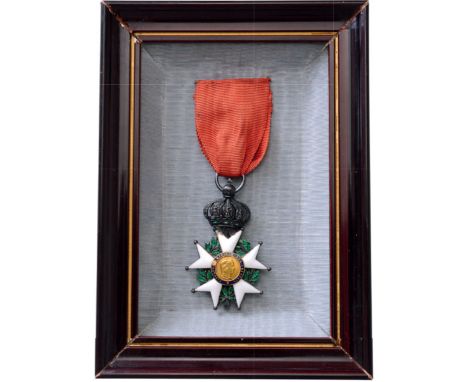 Knightâ€™s Cross, 2nd Empire (1852-1870), 5th Class, instituted in 1802. Breast Badge, silver, 65x40 mm, French hallmark, bot