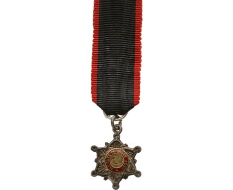 Knight's Cross Miniature, 5th Class, instituted on the 26th of March 1914. Breast Badge, 18 mm, Silver, both sides enameled, 