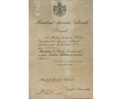Awarding document, dated 28.02.1945. I R!