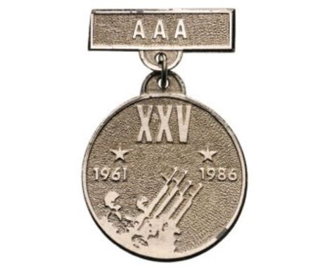Breast Badge, 35 mm, silvered Bronze, original suspension device. I