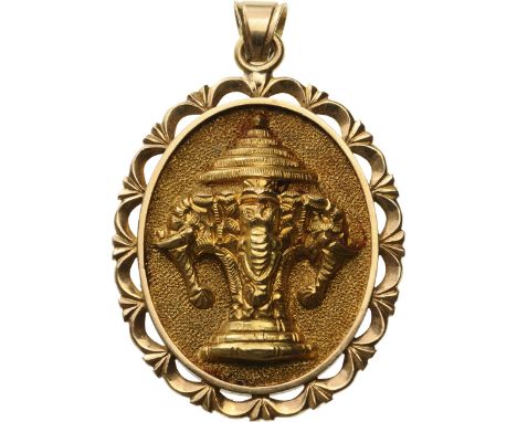Gold Pendant. Neck Badge, 12.06 g, GOLD, origianl suspesion loop. A superb ajoure jewelerâ€šÃ„Ã´s quality in best condition!I