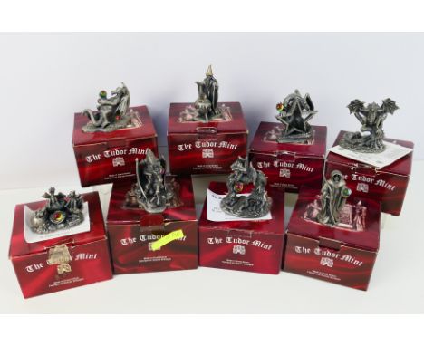 Tudor Mint, Myth and Magic - Eight boxed Myth and Magic figurines by Tudor Mint. Figures appear in good condition in boxes th