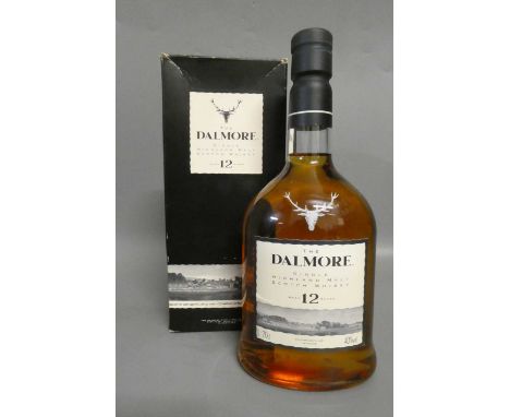One bottle The Dalmore 12yr old single Highland malt Scotch whisky, 40%, 70cl, boxed (Est. plus 24% premium inc. VAT)Conditio