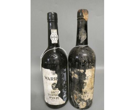 Two bottles of Warre's vintage port, comprising one 1960 and one 1977 (Est. plus 24% premium inc. VAT)Condition Report: The 1
