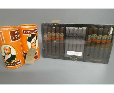 A box of fifteen "It's Churchill time" cigars, together with 38 King Edward Panatellas in two tubs (3) (Est. plus 24% premium