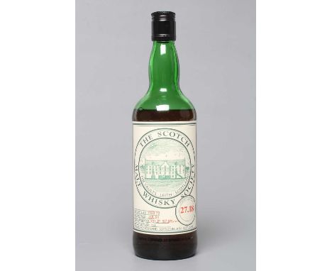 One bottle The Scotch Malt Whisky Society SMWS cask no. 27.18 Springbank Campletown single malt Scotch whisky, distilled Febr