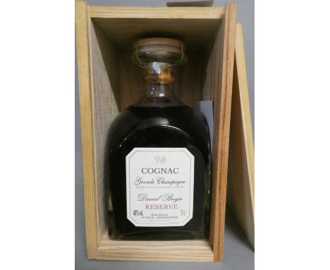 One bottle Daniel Bouju grande champagne cognac, boxed, 40%, 70cl (Est. plus 24% premium inc. VAT)Condition Report: Good
