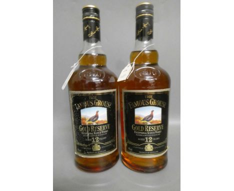 Two litre bottles Famous Grouse 12yr old Gold Reserve Scotch whisky (Est. plus 24% premium inc. VAT)Condition Report: Good, m