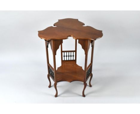 A Late 19th Century Arts and Crafts Walnut Centre Table Designed by Leonardo Wyburd and Retailed by Liberty &amp; Co, London,