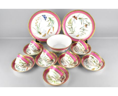 A outlet Pair of Royal Worcester Aesthetic Period Pattern '332' Tea Plates