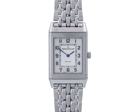 JAEGER-LECOULTRE Reverso, Ref. 252.847. Damenuhr. Edelstahl. Quarz-Werk. Deutliche Gebrauchsspuren an Band und Gehäuse! Batte