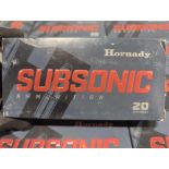 shelf of subsonic 45-70 government ammo