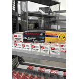 shelf of 9 mm ammunition