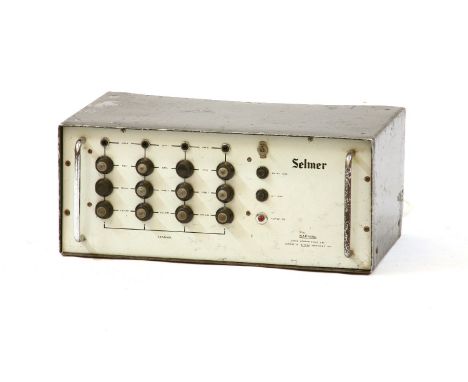 A Selmer four channel PA amplifier, c.1964, for use with guitars, keyboards or vocals