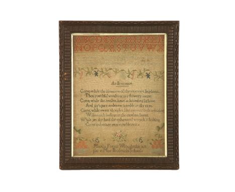 A 19th century sampler