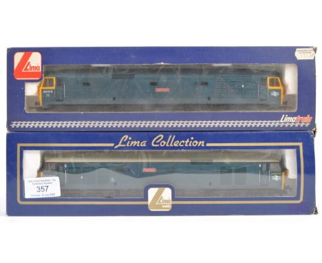 Two original Lima Models 00 gauge model railway trainset locomotives No. 204896A7 - 50019 ' Ramilies ' and L204977 - 50013 ' 