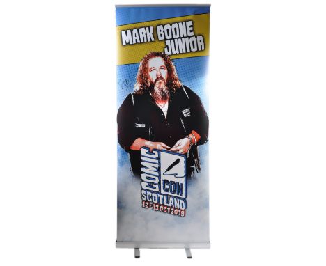 Mark Boone Junior - Sons of Anarchy, Batman Begins&nbsp; - autographed Monopoly Events banner from a ' Scotland Comic Con ' e
