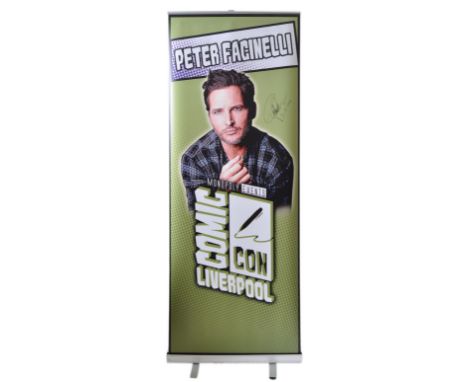 Peter Facinelli - Twilight, Fastlane etc - autographed Monopoly Events banner from the 'Liverpool Comic Con' event. The banne