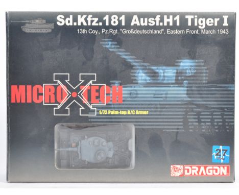 A Dragon Microtech made 1/72 precision scale model kit of a Palm-Top Radio Controlled Tank with remote control. Highly detail