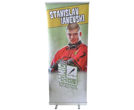 Stanislav Yanevski - Harry Potter - autographed Monopoly Events banner from the 'Liverpool Comic Con' event. The banner depic