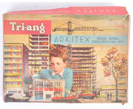 An original vintage Triang made Spot On Arkitex 1/42 scale scale model construction kit set No. 1. Appears complete with inst