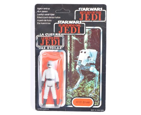 An original vintage 1983 Palitoy made Star Wars MOC carded action figure ' AT-ST Driver '. Original 79 back Return Of The Jed