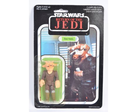 An original vintage 1983 Palitoy made Star Wars MOC carded action figure ' Ree Yees '. Original 65 back Return Of The Jedi ca