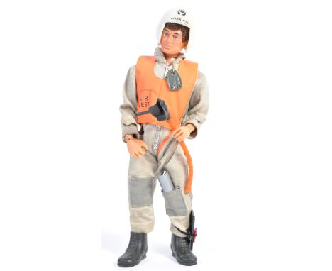 An original vintage 1960's (1966) Palitoy made Action Man ' Scramble Pilot Set ' action figure. With uniform - comprising: he