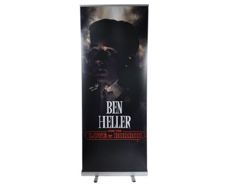 Ben Heller - Stephen King's It (1990) - autographed Monopoly Events banner from a ' For The Love of Horror ' event. The banne