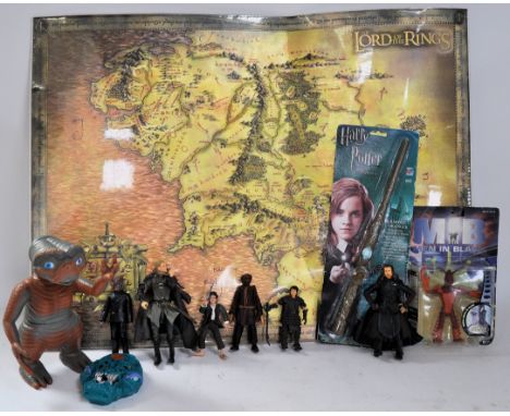 A collection of assorted action figures / toys to include; Character Options Doctor Who, Toybiz Lord Of The Rings figures (an