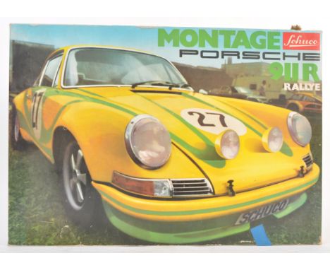 An original vintage Schuco Montage 1/16 precision scale Porsche 911 Rally model car kit. Appears ready assembled and complete