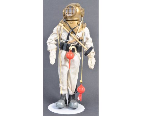 An original vintage 1960's (1967) Palitoy made Action Man ' Deep Sea Diver ' action figure. With uniform - comprising: Fabric