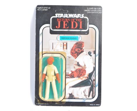 An original vintage 1983 Palitoy made Star Wars MOC carded action figure ' Admiral Ackbar '. Original 65 back Return Of The J