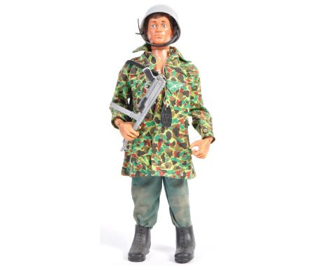 An original vintage 1970's Palitoy made Action Man ' German Paratrooper&nbsp; ' action figure. With uniform - comprising: Fal