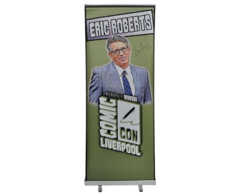 Eric Roberts - The Dark Knight,&nbsp;The Master in the 1996 Doctor Who television movie - autographed Monopoly Events banner 